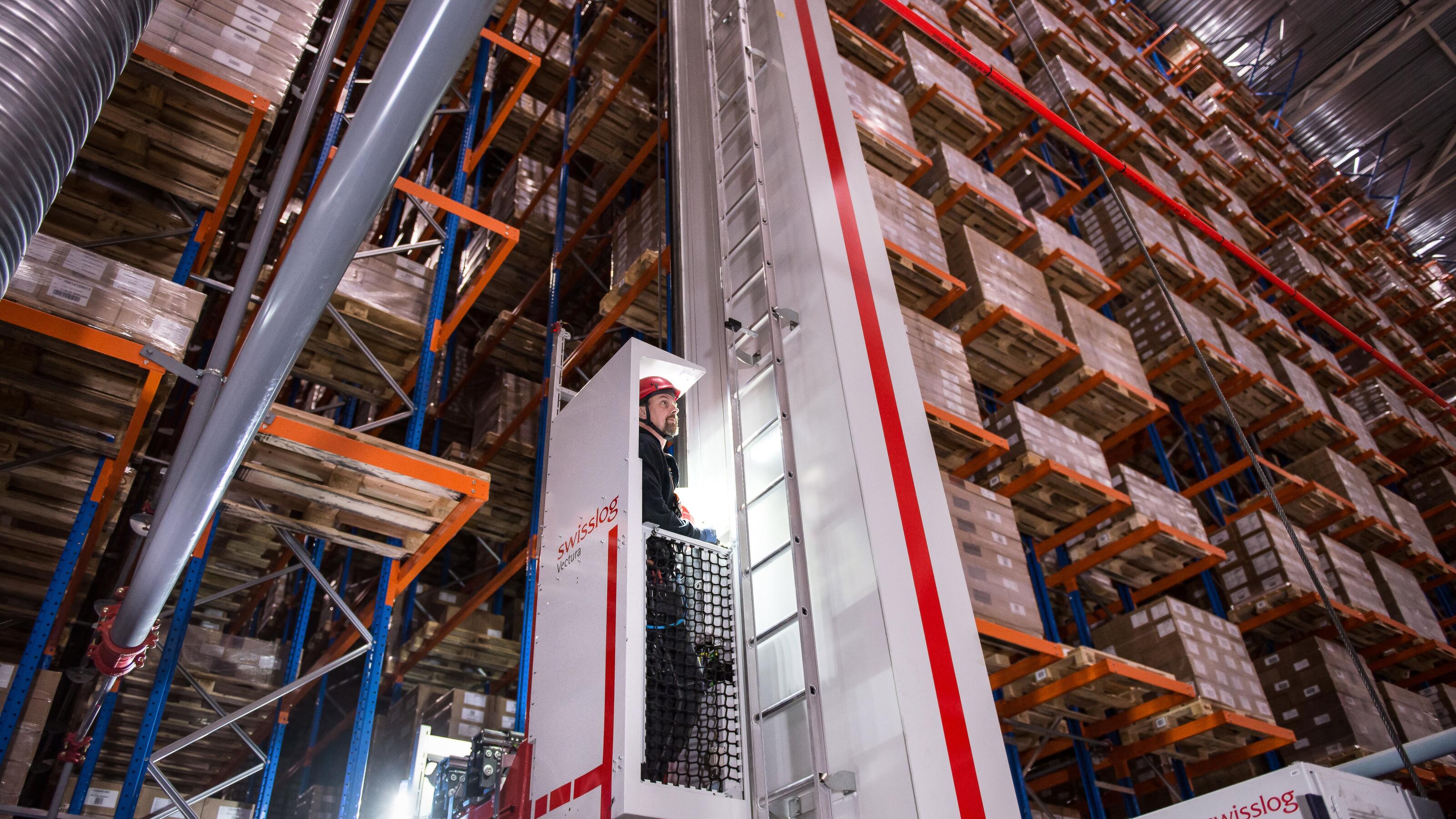 Automated Pallet Warehouse can be maintained with stacker cranes